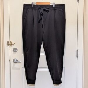 EUC Lily Morgan 3X Black Tie Waist Cuffed Carrot Pants